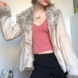 Faux Fur Shearling Jacket